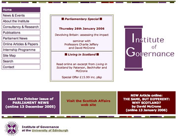 Institute of Governance site